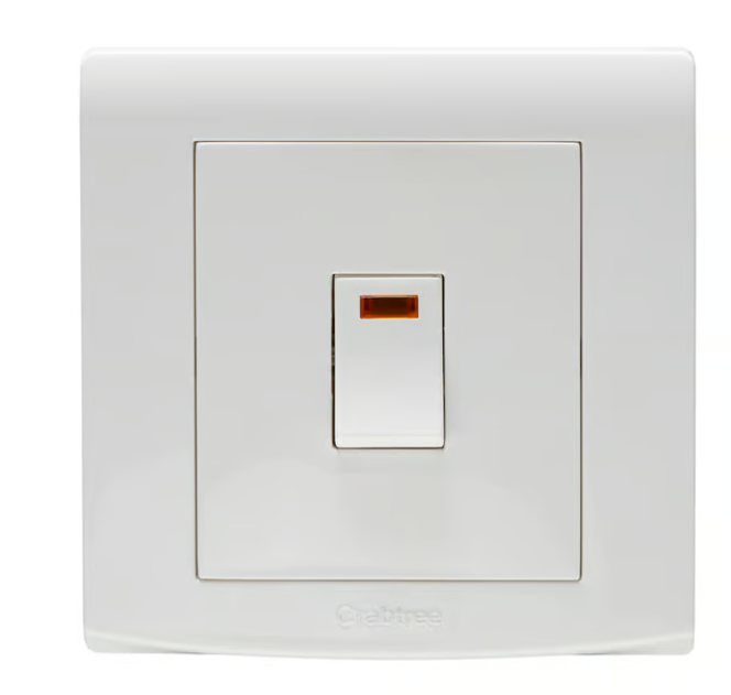 Untitled-81-1.png Crabtree 32A Double Pole Switch with Neon Indicator Light - Image 1