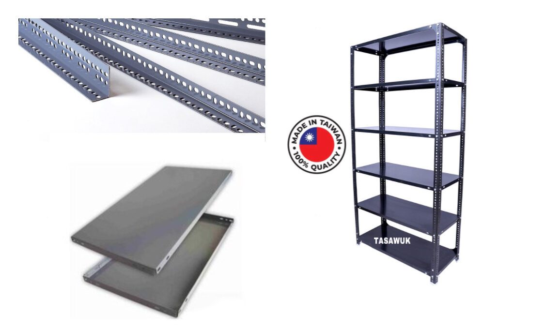 WEXQ6915-e1663418859484.jpeg Slotted Angle With Shelf Tray - Image 1