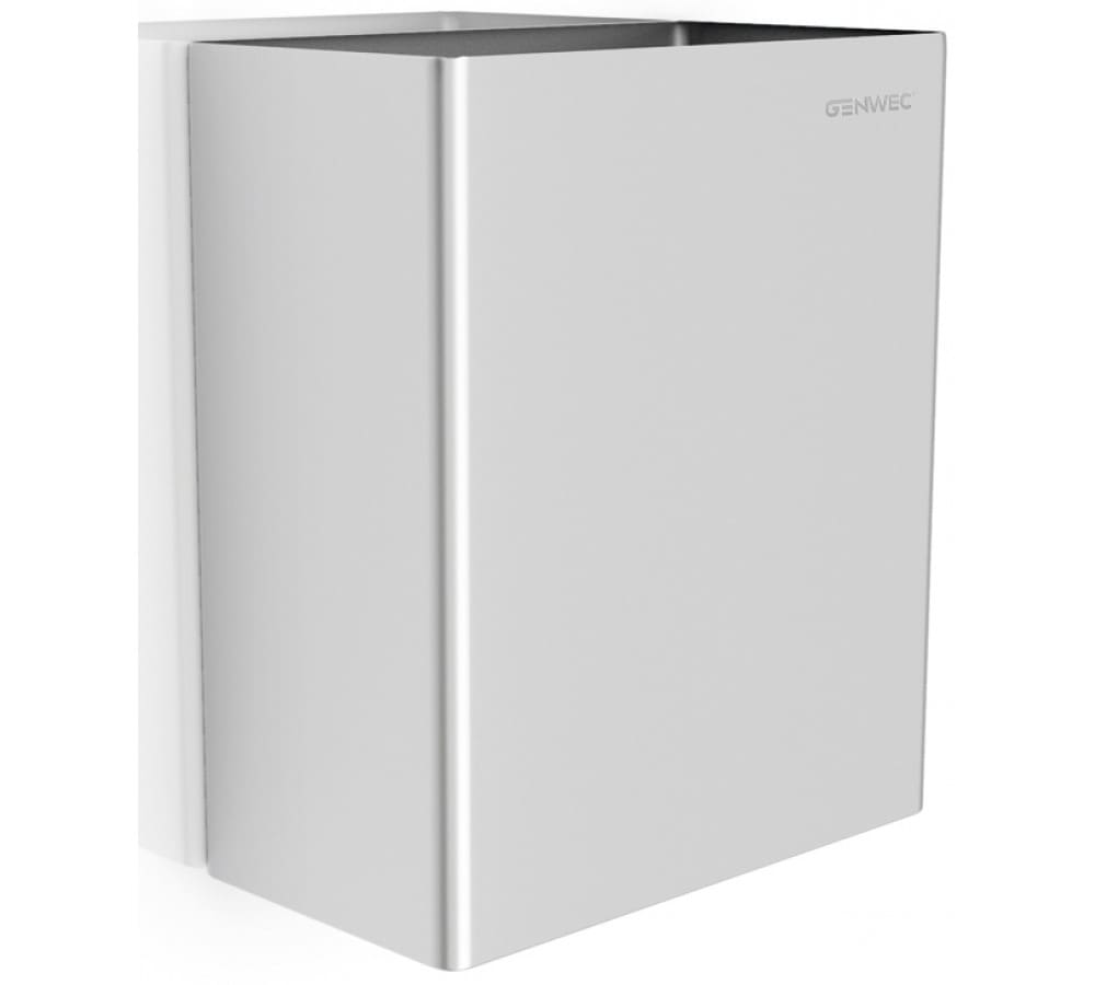 Wall-mounted-wastepaper-bin-7L-304-stainless-steel-brushed.jpg Wall mounted wastepaper bin 7L 304 stainless steel brushed - Image 1