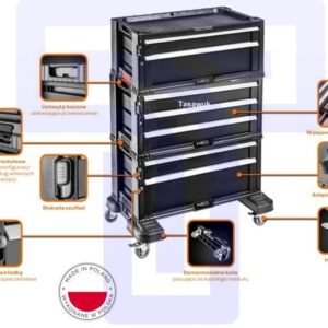 NEO Tools Tool Cabinet: 7 Drawers for Organized Storage and Easy Access