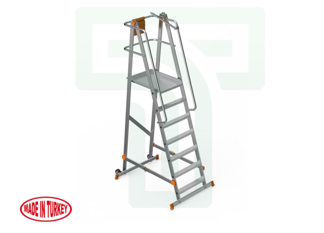 YDOK7053.jpeg Platform Ladder Almn - Image 1