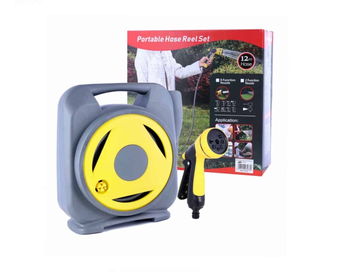 Aquacraft Portable Hose Reel Set: Effortless Watering at Your Fingertips - Image 1