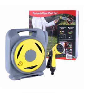 Aquacraft Portable Hose Reel Set: Effortless Watering at Your Fingertips