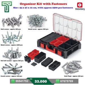 Kistenberg Organizer Kit with Fasteners - Keep Your Tools Organized and Easily Accessible