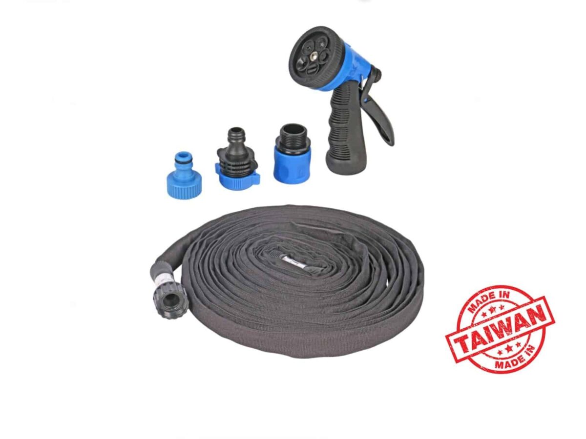 Aquacraft Flat Hose Kit 30ft: Versatile Watering for Your Garden Oasis - Image 1