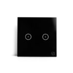 GoSmart Light Switch 2 Gang WiFi - Black