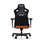 Anda Seat Kaiser 3 Large -Premium Ergonomic PVC leather, With Magnetic Memory Foam Neck Pillow - Orange - Image 2