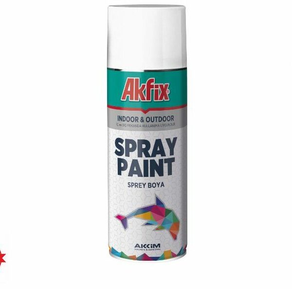 Akfix All-Surface Spray Paint: Indoor & Outdoor Use (400ml)