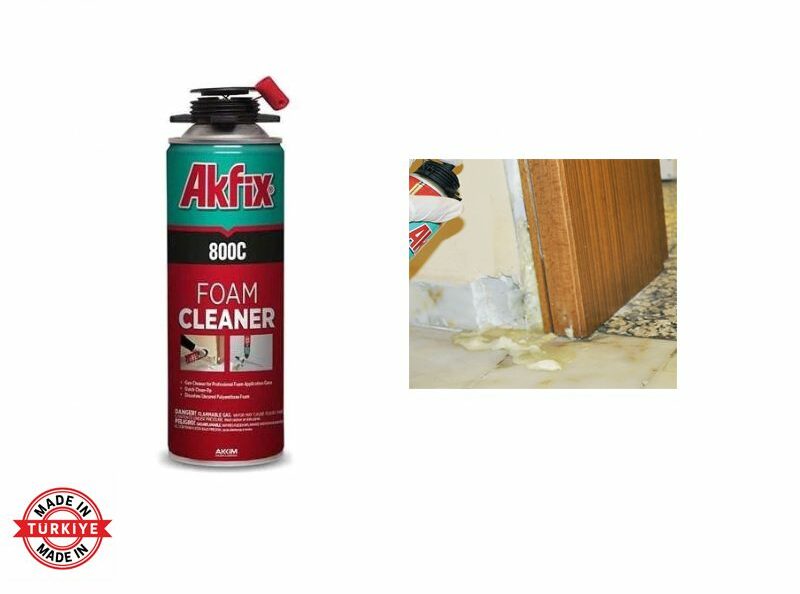 akfix12-e1703513940687.jpg Akfix 800c: Effective Multipurpose PU Foam Cleaner (400ml) - Image 1