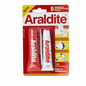 Araldite 5 Minute Rapid Epoxy: Bonds Metal, Plastic, Ceramic & More (2 x 17ml)