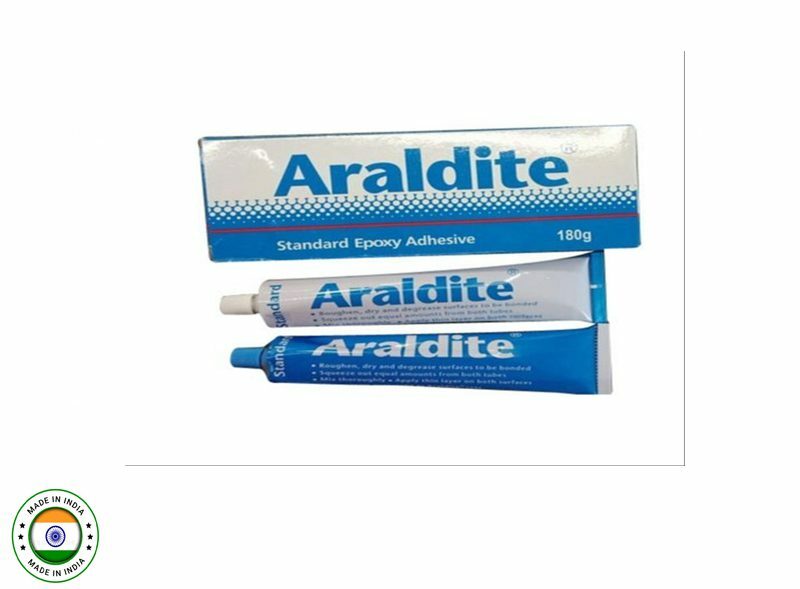 aral4-e1701272959697.jpg Araldite Standard Epoxy Adhesive: Strong Bond for Multiple Materials (180gm) - Image 1