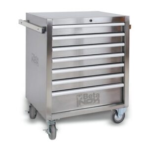Durable and Stylish Tool Storage: Beta Stainless Steel Tool Trolley