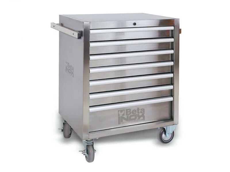 beta18-e1683624140875.jpg Durable and Stylish Tool Storage: Beta Stainless Steel Tool Trolley - Image 1