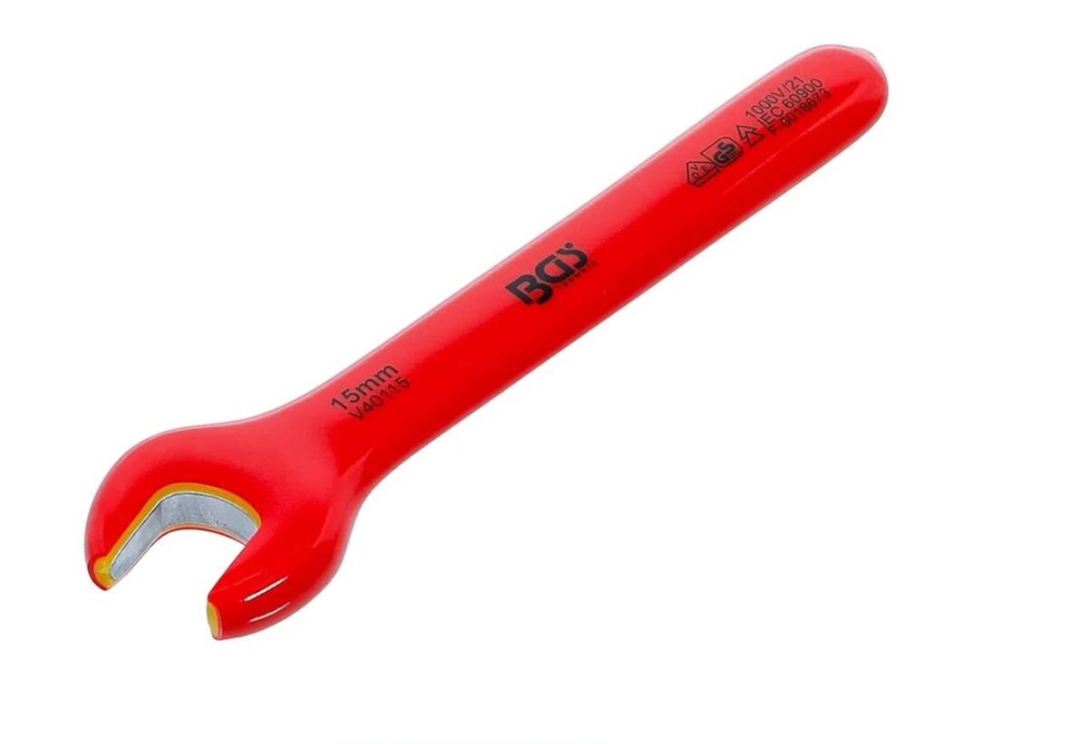 BGS 15mm VDE Single Open End Spanner - Image 1