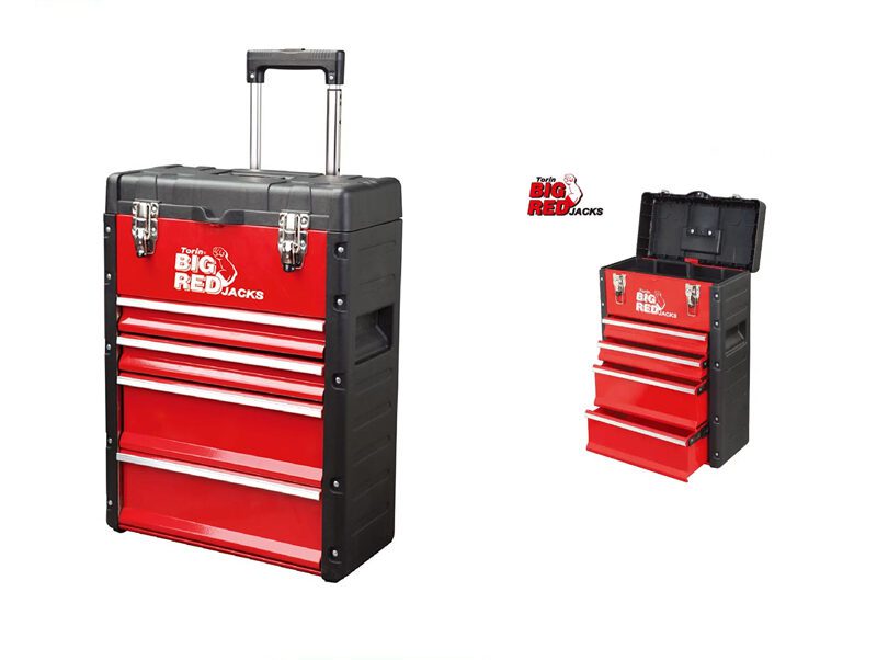 big43-e1681298475301.jpg Big Red Plastic & Steel Drawer Trolley: Organize Your Tools with Ease - Image 1