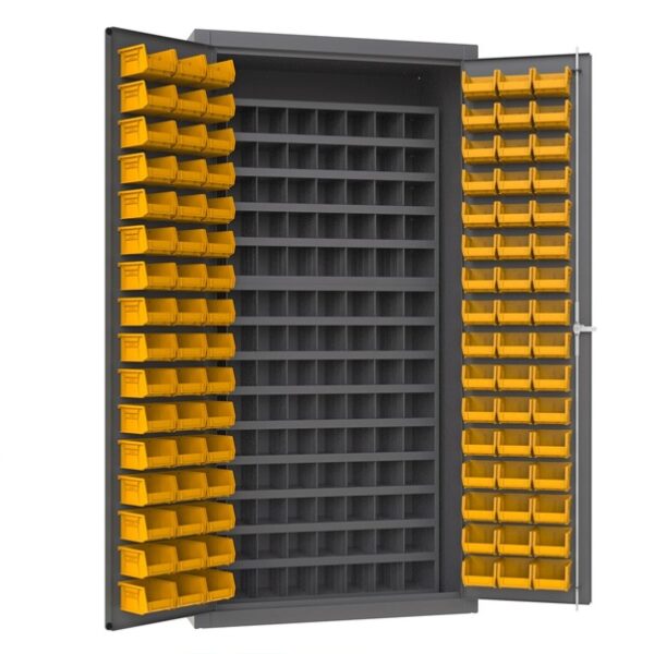 Heavy Duty Steel Cabinet with 96pcs Bins - Color can be customised