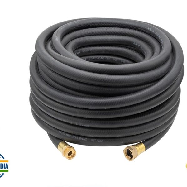 Blubird Premium HD Rubber Water Hose 1/2" x 50m - Black
