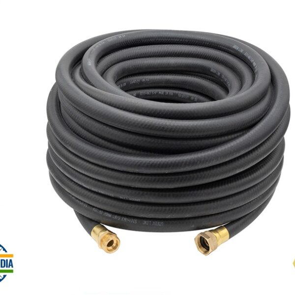Blubird Premium HD Rubber Water Hose 3/4" x 50m - Black
