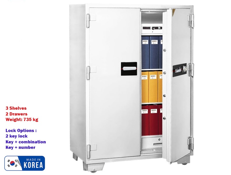 booil-bs1750.jpg Booil Safe 2 Doors Fire Resistive Industrial Safe - Image 1