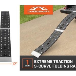 CargoSmart 12" x 90" Hybrid S-Curve Centerfold Loading Ramp, 750 lb. (1 Ramp)