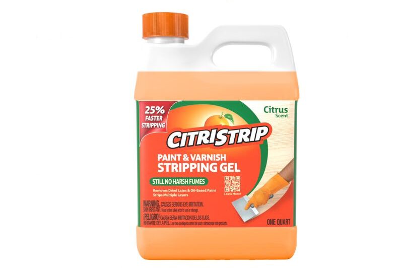 citristrip-gel-e1778422769319.jpg CitriStrip Paint & Varnish Stripping Gel, Citrus Scent, 1 Quart - Image 1
