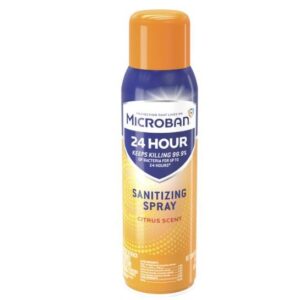 MICROBAN 24 Hour Disinfectant Sanitizing Spray, Citrus Scent, 15oz