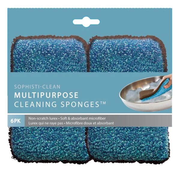 Multipurpose Dual Side Cleaning Sponge Pack of 6pcs