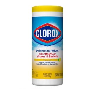 Clorox Disinfecting Wet Wipes Crisp Lemon Bleach Free 35 pcs
