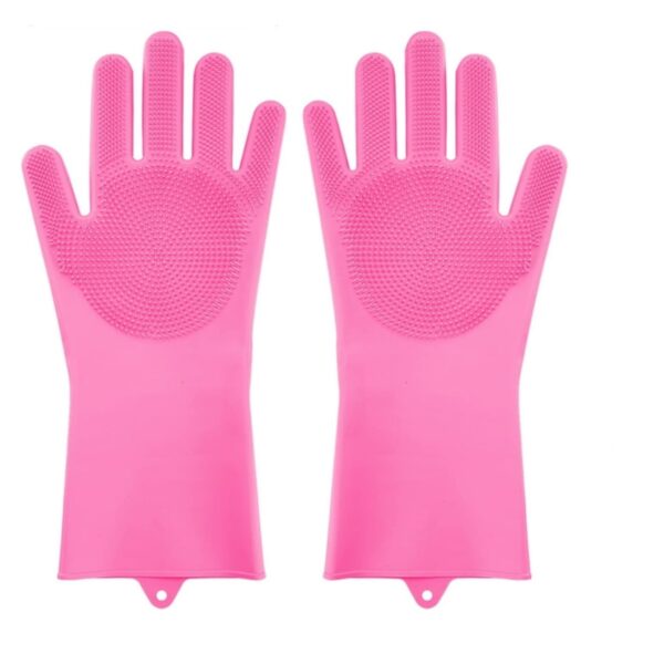 Core Silicone Cleaning Gloves Pink