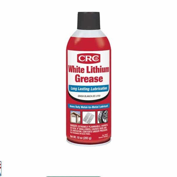 CRC White Lithium Grease: Reduces Friction & Protects Parts (283gm, Made in USA)