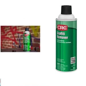 CRC Graffiti Remover Spray: Removes Paint & Markers Quickly (340ml, Made in USA)