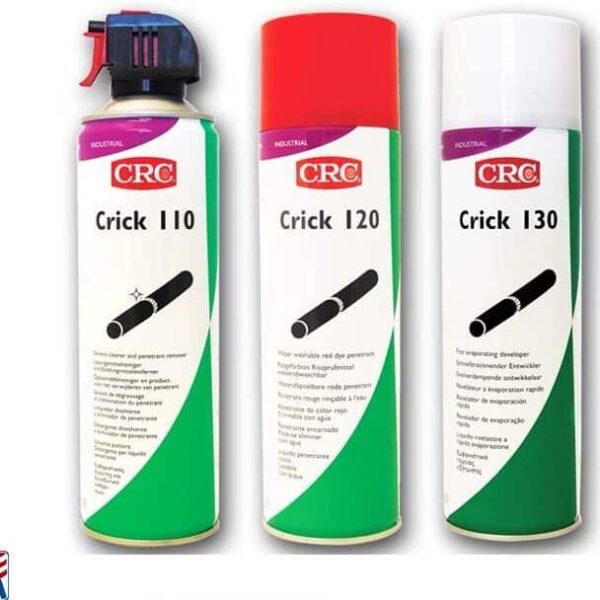 CRC Crack Testing Kit: Detects Cracks & Defects on Surfaces (3 x 500ml, Made in USA)