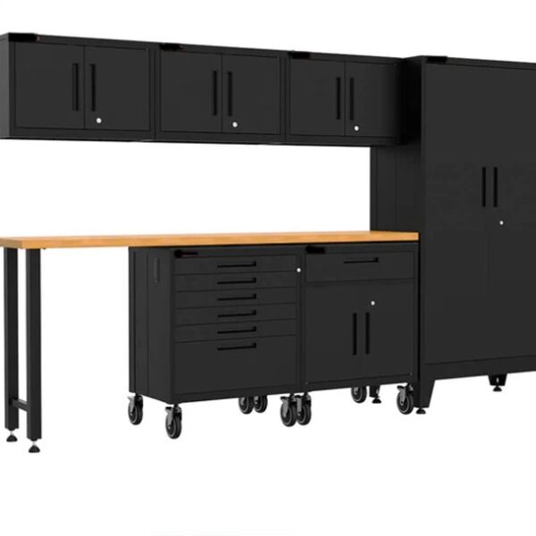 Customised 250cm Heavy Duty Workstation - Black