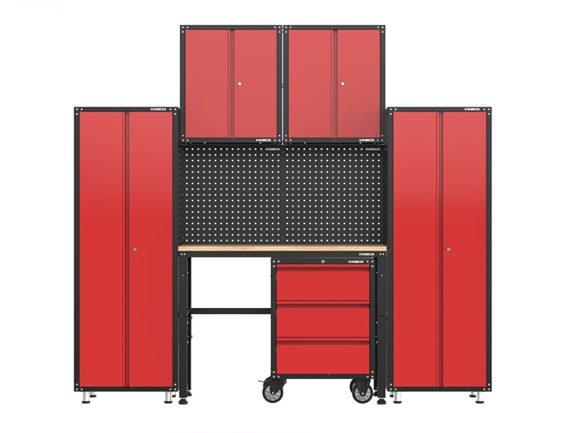 custom-office22.jpg 220cm Professional Garage Workstation in Red - Image 1