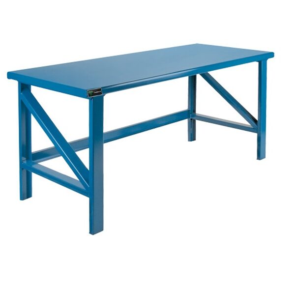 Heavy Duty 200cm Customised Metal Workbench - Blue