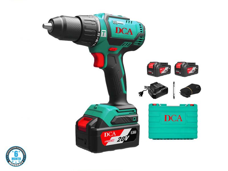 dca118-e1682347938892.jpg DCA 20V Brushless Hammer Drill: Powerful Drilling & Hammering - Image 1