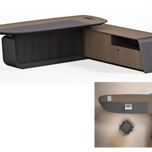 Customised Executive / Manager Desk with Side Cabinet - 18