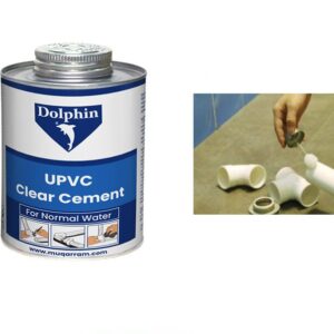 Dolphin UPVC Clear Cement (946ml): Bulk Size for UPVC Pipe Bonding (Normal Water)