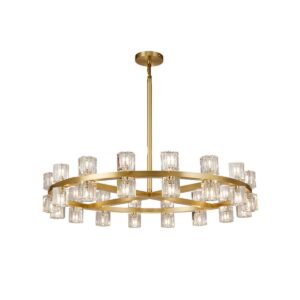 CHANDELIER DESROCH PENDANTS IRON CRYSTAL LIGHTING