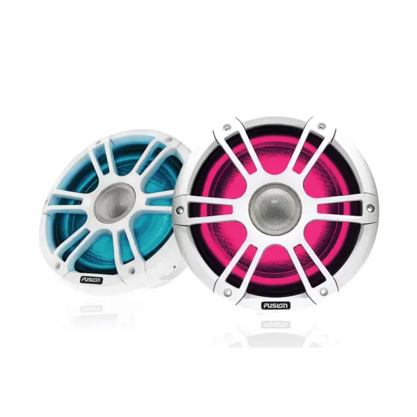 Coaxial Sports White Marine Speaker with CRGBW 280 MAX Peak Watt