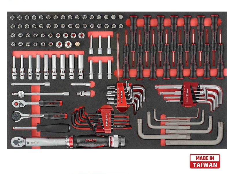 force-21261.jpg Force 1/4" Dr. Socket Combination & Allen Key Set - Image 1