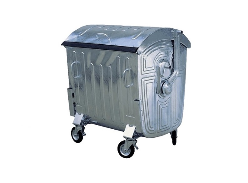 galvanized-dustbin.jpg 1100 ltr Galvanized Metal Dust Bin - Image 1