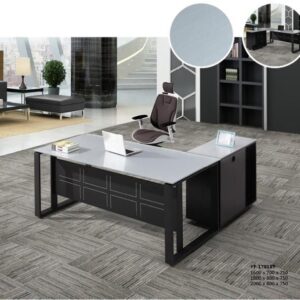 180cm Premium Glasstop Manager Desk