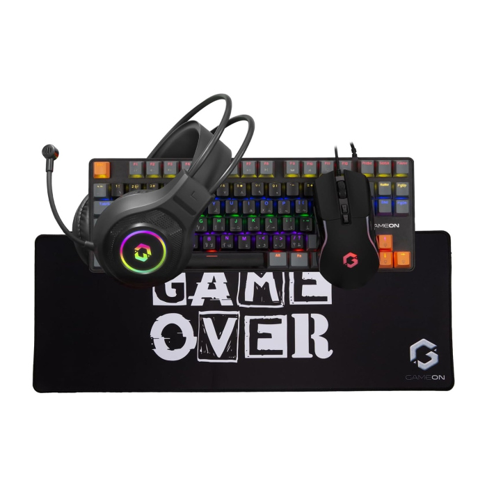 go-viper-x_0000_1.jpg Gameon Viper X All-In-One Bundle Wired Keyboard Headset Mouse & Mousepad (Mechanical Blue Switch) - Image 1
