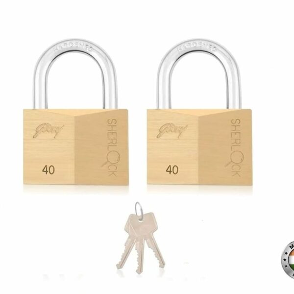 Godrej Sherlock Master Key with 2 Locks 40mm