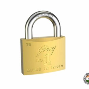 Godrej Pure Brass #1 Lock 70mm - Made in India