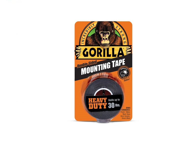 gorilla-black.jpg Gorilla Black Double Sided Adhesive Tape - Image 1
