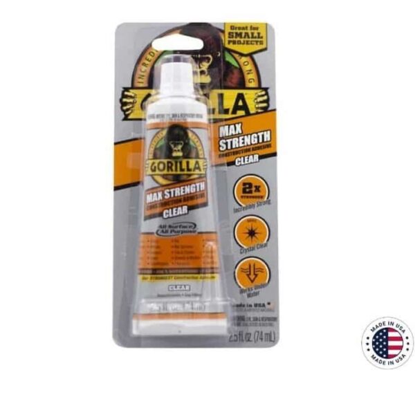 Clear Bonding: Gorilla Clear Construction Adhesive (74 ml)