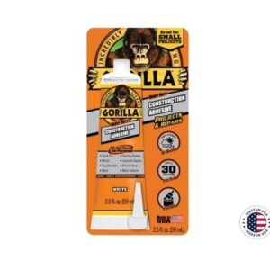 Strong & Versatile: Gorilla Construction Adhesive (59 ml)