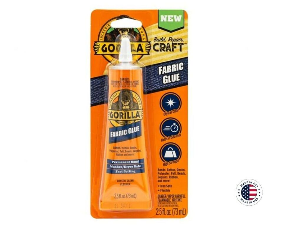gorilla31-e1703516054873.jpg Lasting Fabric Bond: Gorilla Fabric Glue (2.5 oz) - Image 1